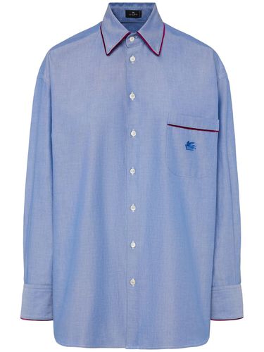 Camisa De Popelina De Algodón - ETRO - Modalova