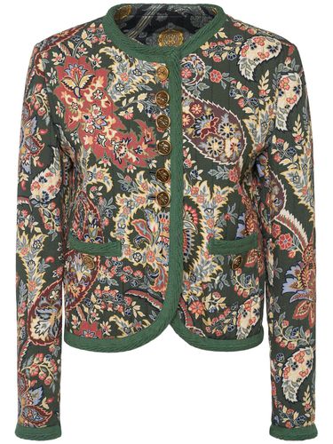 Printed Quilted Collarless Jacket - ETRO - Modalova