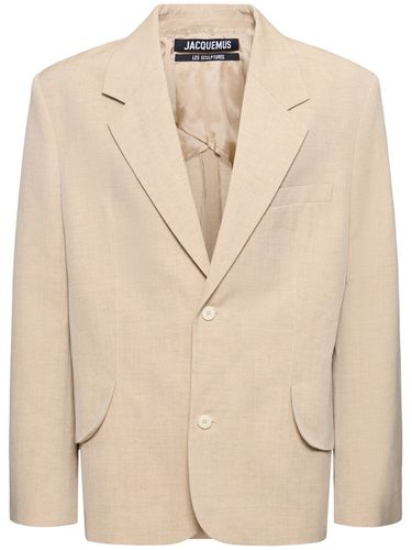 Blazer La Veste Titolo In Lino E Lana - JACQUEMUS - Modalova