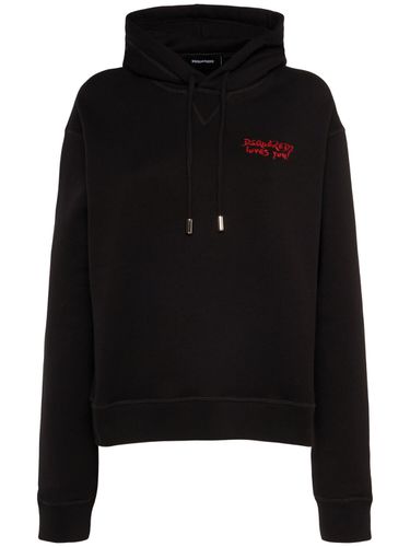 Brushed Cotton Hoodie - DSQUARED2 - Modalova