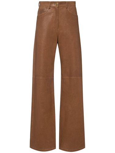 Leather Wide Leg Pants - ETRO - Modalova