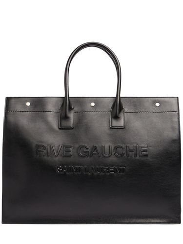 Large Rive Gauche Leather Tote Bag - SAINT LAURENT - Modalova