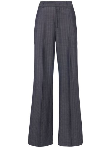 Wool Suiting Wide Pants - ETRO - Modalova