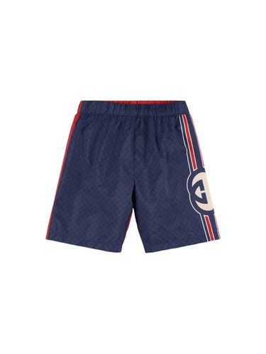 Badeshorts Aus Gg-nylon Mit Logo - GUCCI - Modalova