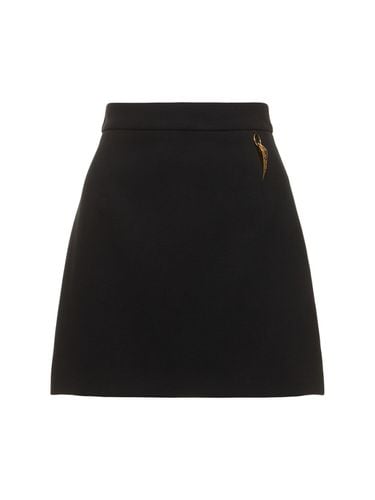 Compact Viscose Jersey Mini Skirt - ROBERTO CAVALLI - Modalova