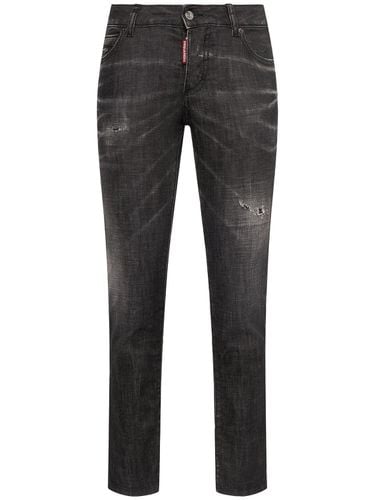 Jeans Skinny De Denim Con Cintura Baja - DSQUARED2 - Modalova