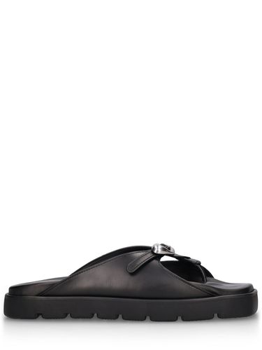 Mm Dome Leather Flatform Sandals - ALEXANDER WANG - Modalova