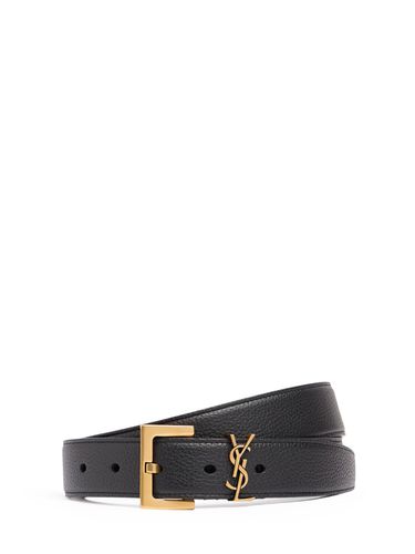 Cm Ysl Leather Belt - SAINT LAURENT - Modalova