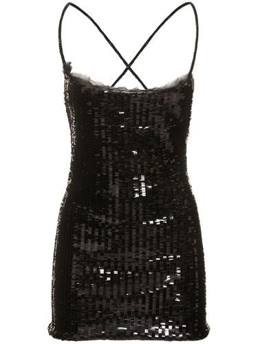 Sequined Mini Dress - ROBERTO CAVALLI - Modalova