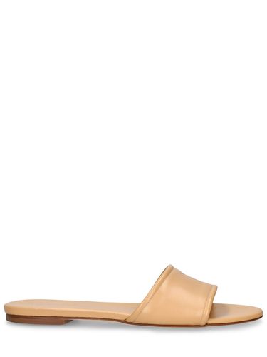 Mm Sumi Flat Leather Slide Sandals - AEYDE - Modalova