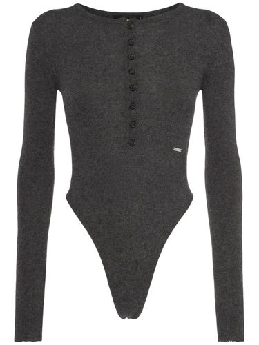 Buttoned Knit Wool Bodysuit - DSQUARED2 - Modalova