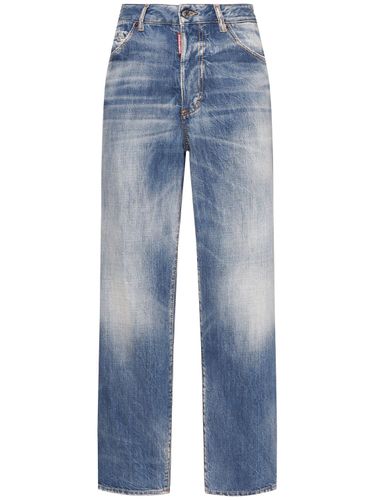 Boston High Rise Denim Straight Jeans - DSQUARED2 - Modalova