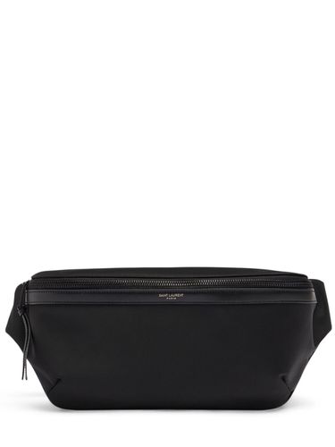 City Leather & Nylon Crossbody Bag - SAINT LAURENT - Modalova