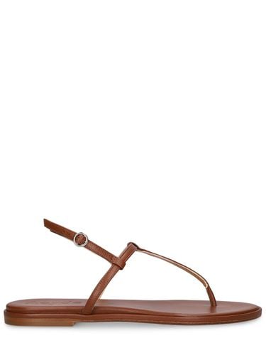 Mm Nala Nappa Leather Flat Sandals - AEYDE - Modalova