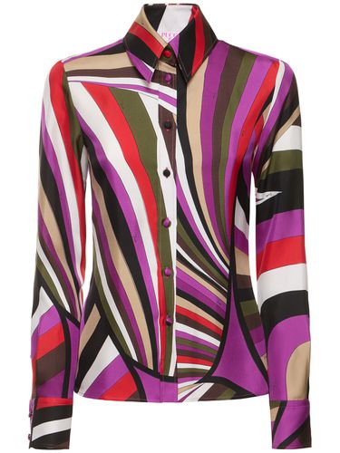 Printed Silk Twill Shirt - PUCCI - Modalova