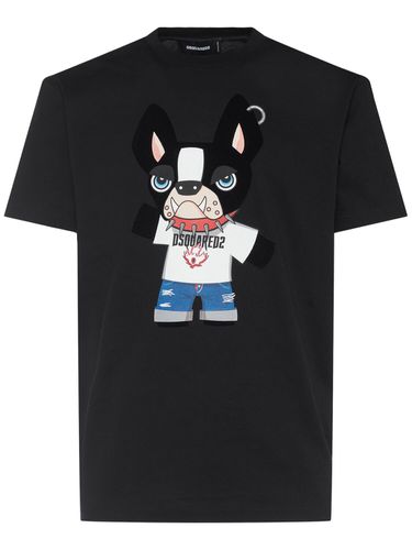 Cool Fit Dog Print T-shirt - DSQUARED2 - Modalova