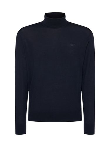 Knit Wool Turtleneck - DSQUARED2 - Modalova