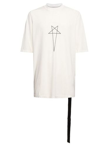 Jumbo Ss T Cotton T-shirt - RICK OWENS DRKSHDW - Modalova