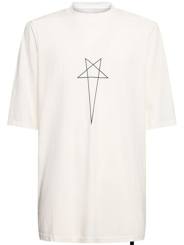 Jumbo Ss T Cotton T-shirt - RICK OWENS DRKSHDW - Modalova