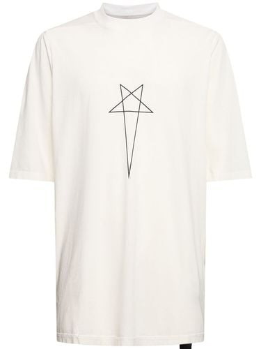 Jumbo Ss T Cotton T-shirt - RICK OWENS DRKSHDW - Modalova