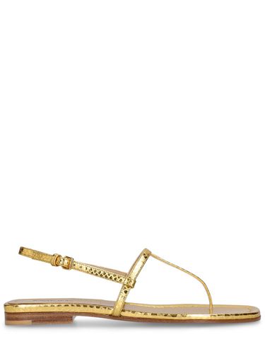 Mm Ali Python Print Leather Sandals - MICHAEL KORS COLLECTION - Modalova