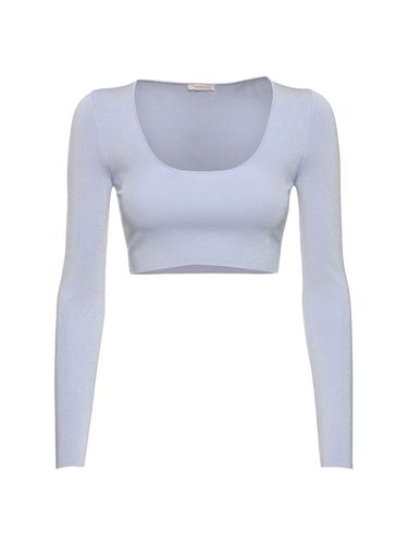 Natura Scoop Neck Crop Top - ZIMMERMANN - Modalova