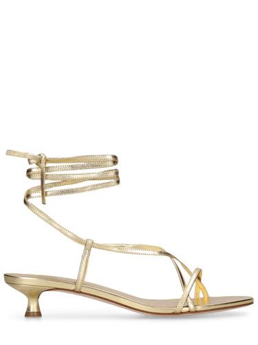 Mm Paige Laminated Leather Sandals - AEYDE - Modalova