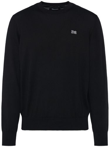 Crewneck Cotton Sweater - DSQUARED2 - Modalova