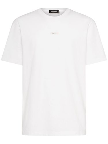 Regular Fit Micro Logo T-shirt - DSQUARED2 - Modalova