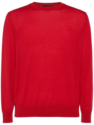 Crewneck Wool Sweater - DSQUARED2 - Modalova