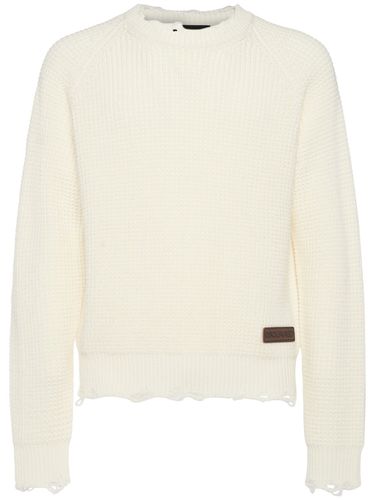 Distressed Crewneck Sweater - DSQUARED2 - Modalova