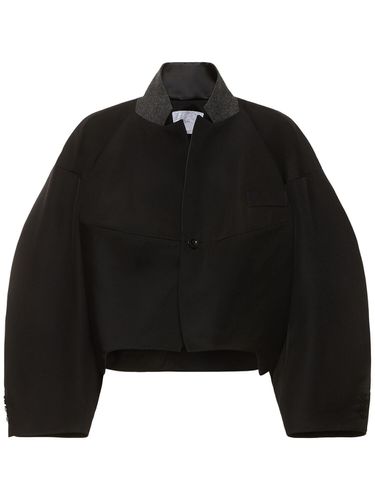 Double-faced Wool Blend Jacket - SACAI - Modalova