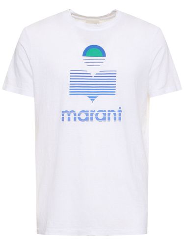 Camiseta De Jersey De Lino Con Logo - MARANT - Modalova