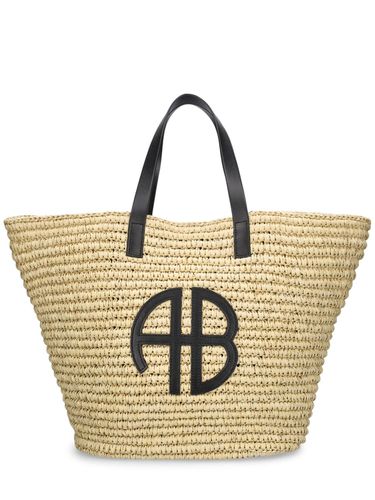 Palermo Raffia Effect Tote Bag - ANINE BING - Modalova