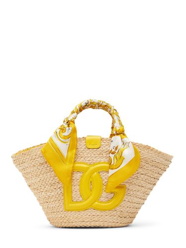 Small Kendra Straw Tote Bag - DOLCE & GABBANA - Modalova