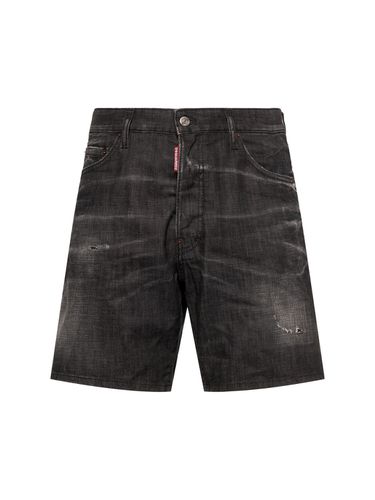 Marine Denim Shorts - DSQUARED2 - Modalova