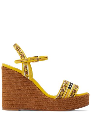 Mm Jacquard Espadrille Wedges - DOLCE & GABBANA - Modalova