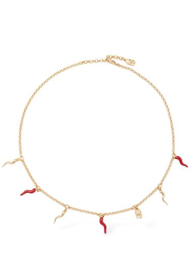 Dg Logo & Charm Necklace - DOLCE & GABBANA - Modalova