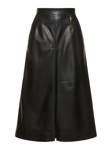 Leather Midi Skirt - ROBERTO CAVALLI - Modalova