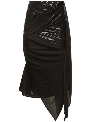 Draped Jersey Midi Skirt - MARINE SERRE - Modalova