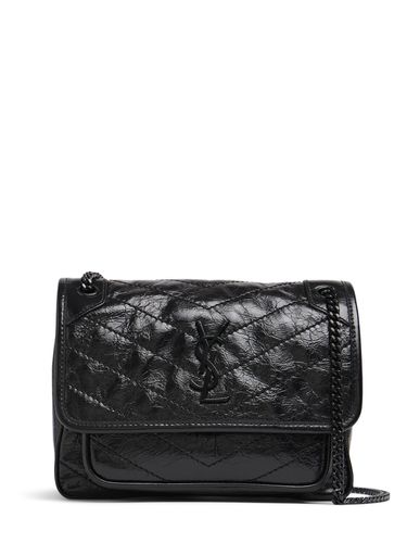 Baby Niki Vintage Leather Shoulder Bag - SAINT LAURENT - Modalova