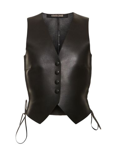 Leather Vest - ROBERTO CAVALLI - Modalova