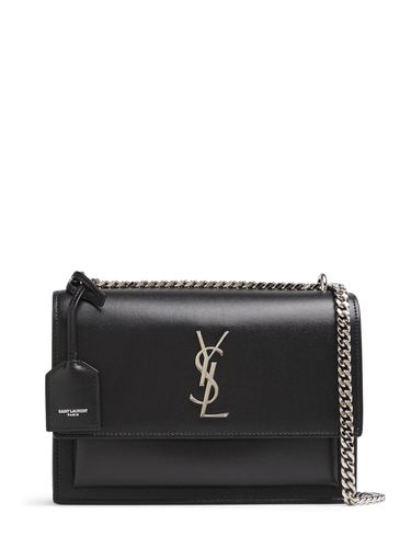 Medium Schultertasche Aus Leder "sunset" - SAINT LAURENT - Modalova