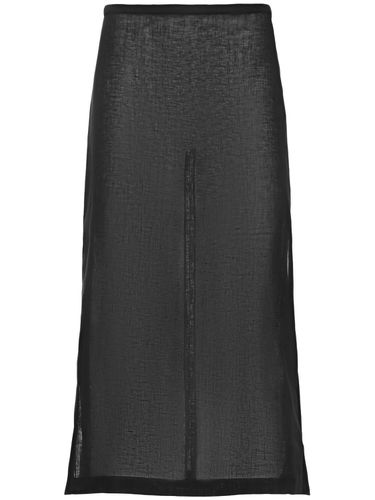 Crepe Side Slit Midi Skirt - MICHAEL KORS COLLECTION - Modalova