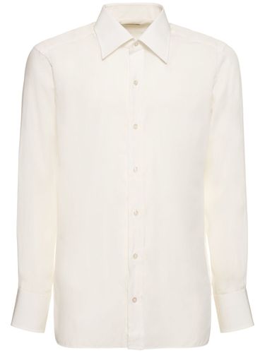 Slim Barrel Cuff Fluid Poplin Shirt - TOM FORD - Modalova