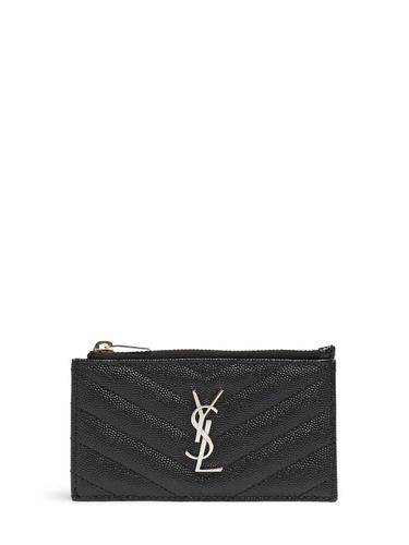 Logo Credit Card Holder - SAINT LAURENT - Modalova