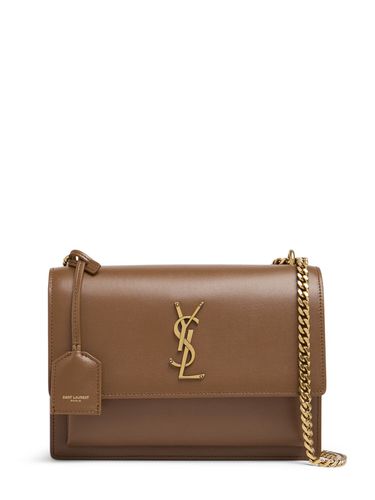 Medium Sunset Leather Shoulder Bag - SAINT LAURENT - Modalova