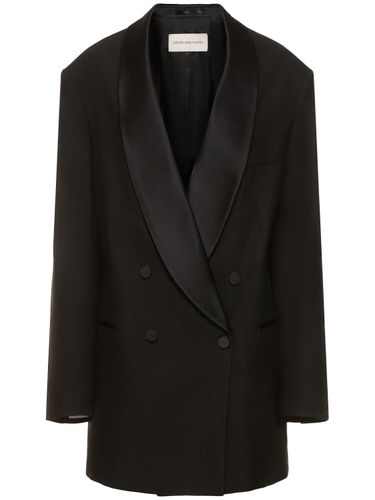 Oversize Linen Blend Blazer - DRIES VAN NOTEN - Modalova