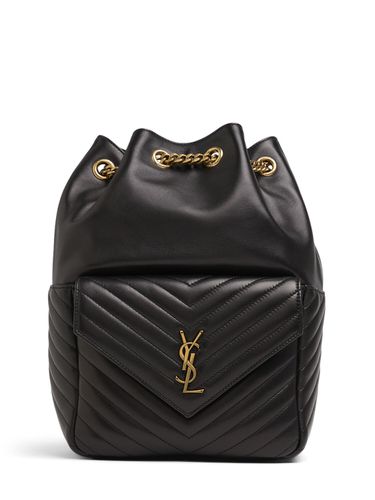 Joe Leather Backpack - SAINT LAURENT - Modalova