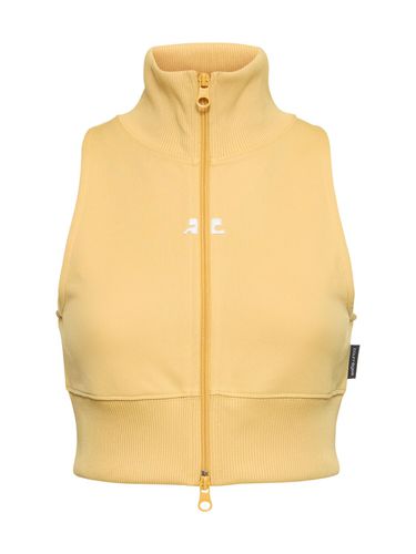 Interlock Tracksuit Cropped Vest - COURREGES - Modalova